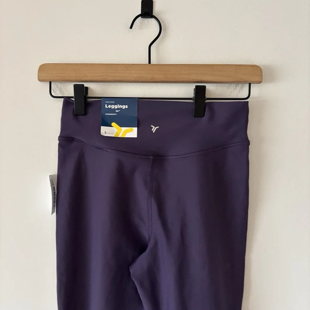 Old Navy Active Powersoft Flare Leggings Girls Large (10-12) Purple Sporty NWT
